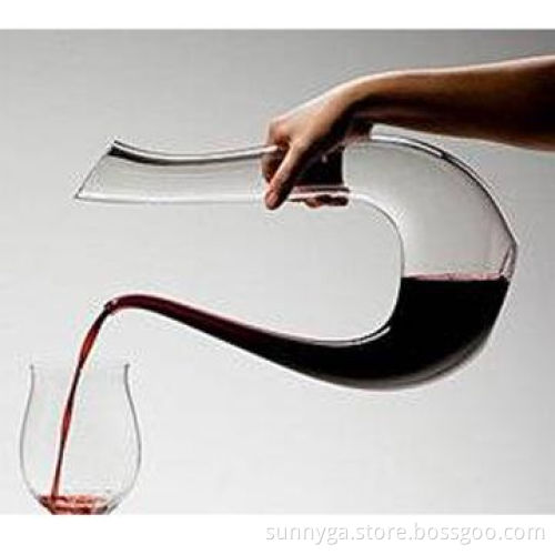 Swan-shaped Decanter with 244g Weight and 283mm Height, Any Logo Printing is Accepted